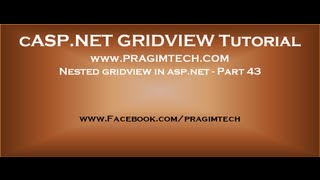 Nested gridview in aspnet  Part 43 [upl. by Drud]