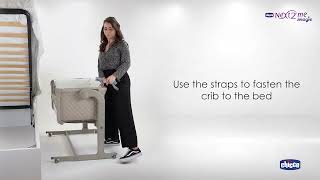 How to fasten Chicco Next2Me Magic to the bed  Chicco English [upl. by Fiora]