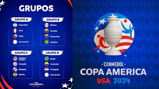 ASÍ QUEDÓ EL SORTEO DE LA COPA AMÉRICA 2024 🔥🏆⚽  ¿QUÉ SELECCIONES AVANZAN 🔮  futbol [upl. by Nirro]