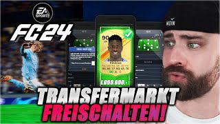 EAFC24 TRANSFERMARKT FREISCHALTEN✅🔥 FC24 Tutorial Deutsch [upl. by Annelak590]