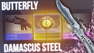 CSGO INSANE BUTTERFLY DAMASCUS STEEL UNBOXING 6 CASES [upl. by Lothario]