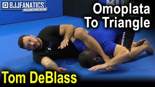 Jiu Jitsu Moves Omoplata To Triangle by Tom DeBlass [upl. by Suiradel185]