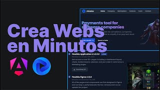 CREA UNA PÁGINA WEB EN MINUTOS CON ANGULAR 17 Y FLOWBITE [upl. by Fougere]