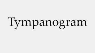 How to Pronounce Tympanogram [upl. by Eissim]