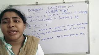 DELEGATED LEGISLATIONNEED FOR DLSECONDARY LEGISLATIONGENERAL LAWSTSNPDCL JPO SYLLABUSTELUGU [upl. by Mano359]