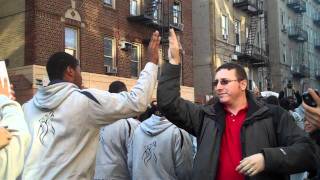 Washington Heights Expeditionary Learning School seniors march college applications to post office [upl. by Etterual]