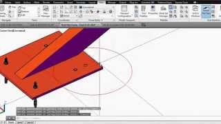 Roof Steel Structure Autocad 3D Modeling  Part 1 [upl. by Swenson473]