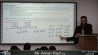 CAF2 Tax Practices Lecture 55 [upl. by Elsi]