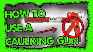 how to use a Caulking gun [upl. by Argella]