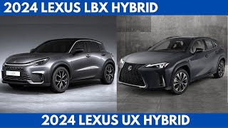 Compare The 2024 Lexus LBX Hybrid Vs 2024 Lexus UX Hybrid Sibling Comparison [upl. by Amar]