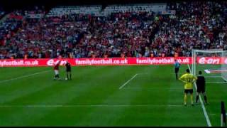 Dimitar Berbatov Penalty vs Everton Camera Phone  Good Quality [upl. by Oiram82]