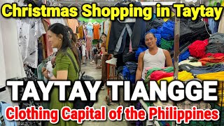 TAYTAY TIANGGE PRICES  Shopping Tour at the Biggest Tiangge Market  PHILIPPINES CLOTHING CAPITAL [upl. by Frannie]