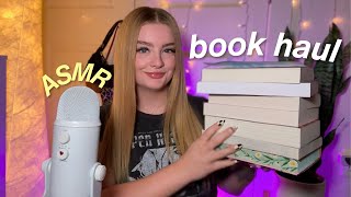 ASMR book haul 🥀 new releases spooky reads amp more close whispers [upl. by Naut]