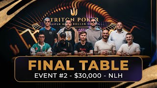 FINAL TABLE  Event 2 30K NLH  Triton Poker Series MonteCarlo 2024 [upl. by Myrvyn]