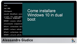 Come installare Windows 10 in dual boot sul Tuo PC [upl. by Anaicul]