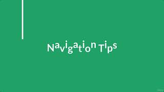 Navigation Tips [upl. by Didi707]