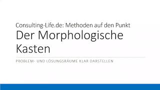 Auf den Punkt  der Morphologische Kasten  ConsultingLifede [upl. by Paul]