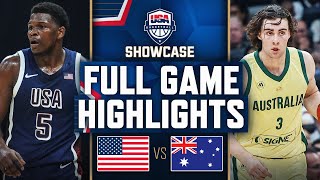 AUSTRALIA vs USA  USAB SHOWCASE  FULL GAME HIGHLIGHTS  July 15 2024 [upl. by Slen]