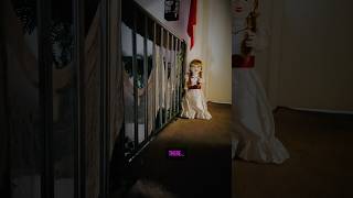 I didn’t put her THERE 😬🫣 annabelle scary halloween [upl. by Lisab709]