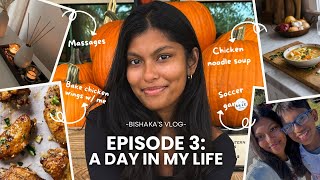 A Day In My Life Vlog  cozy fall cooking relaxation soccer game amp more [upl. by Wilinski]