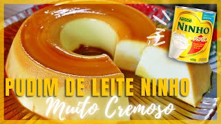 PUDIM DE LEITE NINHO RÁPIDO  COMO FAZER PUDIM DE NINHO  LEITE NINHO  SISI RECEITAS [upl. by Nosiddam]