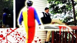 FUNNY Home Invasion Scare Prank Killer Clown Home Attack [upl. by Aklim]