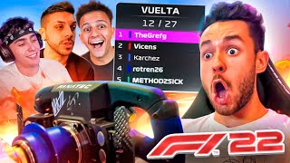 MI MEJOR CARRERA DE F1 2022 VS STREAMERS ¡MUNDIAL DE AMPETER  TheGrefg [upl. by Rona122]