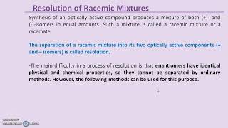 Recemization and Resolution of Racemic mixture [upl. by Grefer534]