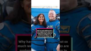 Why has Sunita Williams lost so much weight that her cheeks are sunken incelebrity sunitawilliams [upl. by Annek]