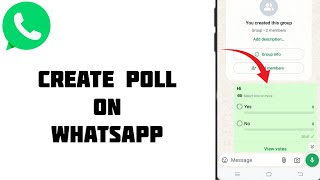 How To CREATE Poll on Whatsapp Group [upl. by Tews]