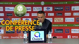 Conférence de presse Gazélec FC Ajaccio  FC Metz  02   201819 [upl. by Hgielram]