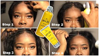 HOW TO LAY LACE CLOSURE Using Got2b Gel LAST UP TO A WEEK [upl. by Nichola]