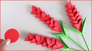 🌹 Paper flowers 🌹 How to make flowers from circlesOrigami DIY [upl. by Akinorev]