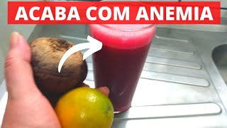 Suco de beterraba com laranja para ANEMIA [upl. by Niwle]