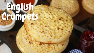 How to do ENGLISH CRUMPETS at home  Crumpets Recipe [upl. by Storz]