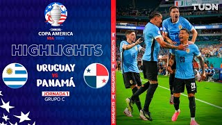 HIGHLIGHTS  Uruguay 31 Panamá  Copa América 2024  J1  TUDN [upl. by Soisatsana899]