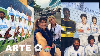 La jovencita encargada del arte en el Estadio Morazán de San Pedro Sula 🖌️🏟️ [upl. by Cilegna]