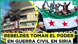 Tensión en Siria Rebeldes derrocan régimen de Bashar al Assad y aseguran que escapó del país [upl. by Alexa917]