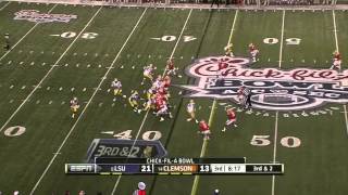 Clemson vs LSU 2012 ChickFilA Bowl Highlights [upl. by Akinihs]