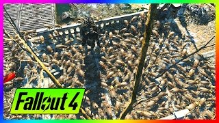 1000 RADROACHES vs 1 DEATHCLAW  FALLOUT 4 BATTLES Legendary Mythic Deathclaw [upl. by Alyad]