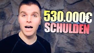 530000€ Schulden  Dieser YouTuber ist komplett pleite [upl. by Ogir755]