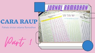 DIY JURNAL RAMADHAN PART 1 Ramadhan Journal [upl. by Kaya134]