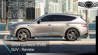 The 2024 Genesis GV80  Review  Best interior design Best performance genesis genesisgv80 [upl. by Slater639]