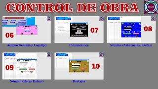 Programa Control de Obra Videos 06 al 10 [upl. by Wagner]