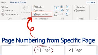 How to start page numbering from specific page  MS Word [upl. by Gibeon]