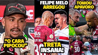 O ESCULACH0 INSANO QUE FELIPE MELO TOMOU DE LUCIANO E DARONCO NA TRETA DE SÃO PAULO X FLUMINENSE [upl. by Proffitt]