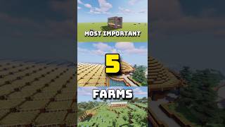 5 Best Farm To make in Minecraft Survival [upl. by Aivataj]