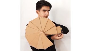 How to make folding shield  out of cardboard [upl. by Schmitt]