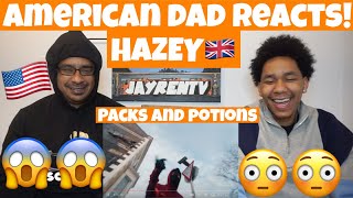 HAZEY  Packs and Potions Official Video AMERICAN DAD REACTS 🇺🇸 [upl. by Airdnax50]