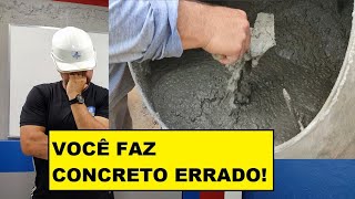 VOCÊ ESTÁ ERRANDO NO SEU CONCRETOE NÃO SABE😱 [upl. by Bobbe]